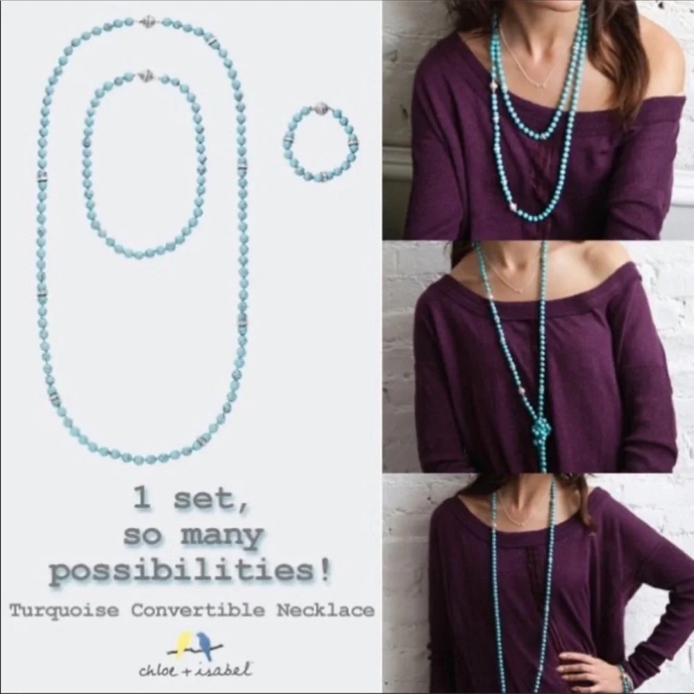 Chloe & Isabel Turquoise Set - Picture 2 of 2